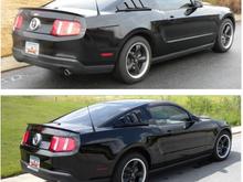 Rear lowering springs (top picture is after installation)
