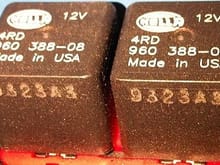 Relays inside the box