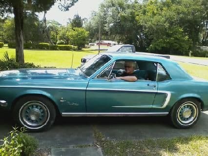 1968 Mustang, Kerry Armstrong, Perry Fl.
Back on the road . . .