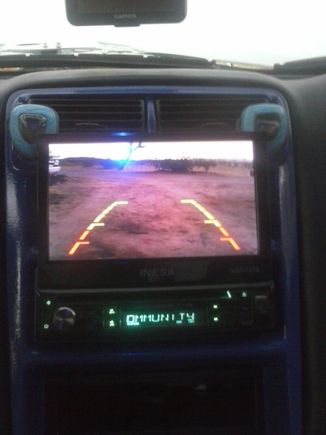 Rear licence plate cam. It's very difficult seeing through my limo tint, especially at night