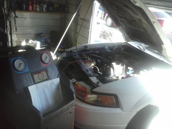 Car was over heating when i first bought the car so i replaced the entire cooling system (besides heater core) then the A/C compressor went out so i replaced the entire A/C system. Thankfully I worked in a shop so having access to the appropriate equipment is really nice