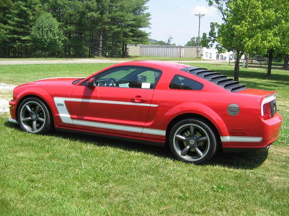 2008 Dan Gurney Saleen in my front yard before taking it to the Pilot Mtn. Cruise In.