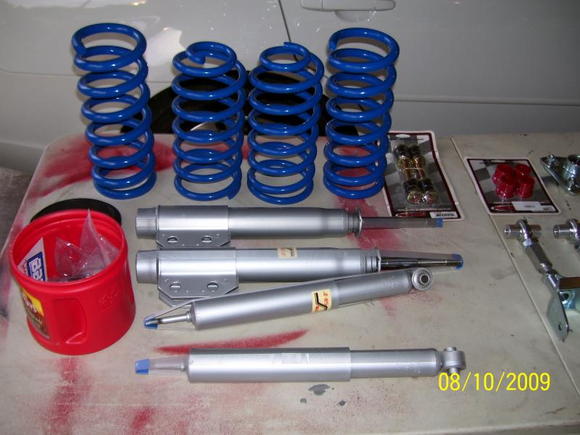 Progress springs and KYB shocks and struts