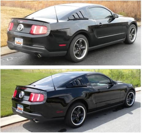 Rear lowering springs (top picture is after installation)