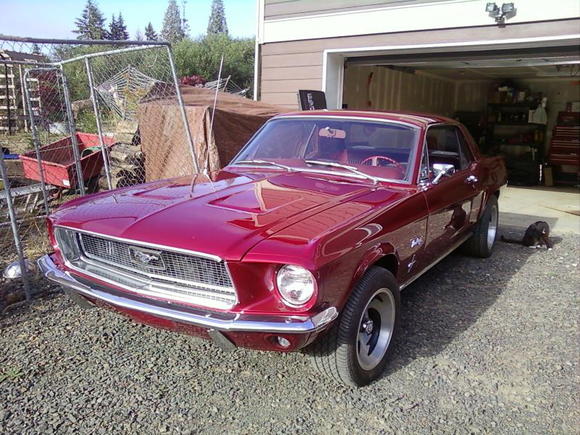 did this car for my wife. yes, she got her car first. 68 coupe 289 still runs on leaded gas, 6000 miles on 27yr old motor very minor mods intake, exhaust, came from my 65. runs great no smoke. good car she never drives.