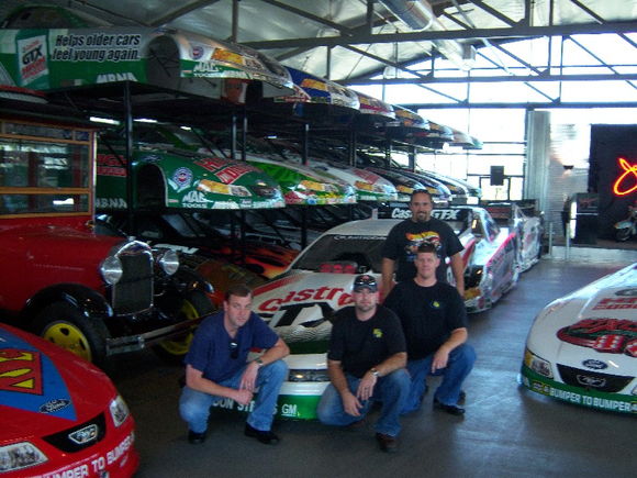 Chris, Kevin, Me &amp; Tony in the Private Showroom at John Force Racing in CA