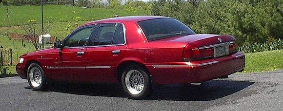 This is our "trip car", purchased new in 2001, it's a 2001 Merc Grand Marquis.   2.76 rear gears makes her a long legged mile eater, I have added a CVPI dual and Addcos F&amp;R and Bilsteins ..... and air lifts for those times when she's carrying us across country with a full trunk.  She lives under her cover, has near 68 K now in 2013 .... averaged 26-27 mpg in 21 days and 7,955 miles in our 2006 trip doing Rt 66 and Yosemite and etc ....