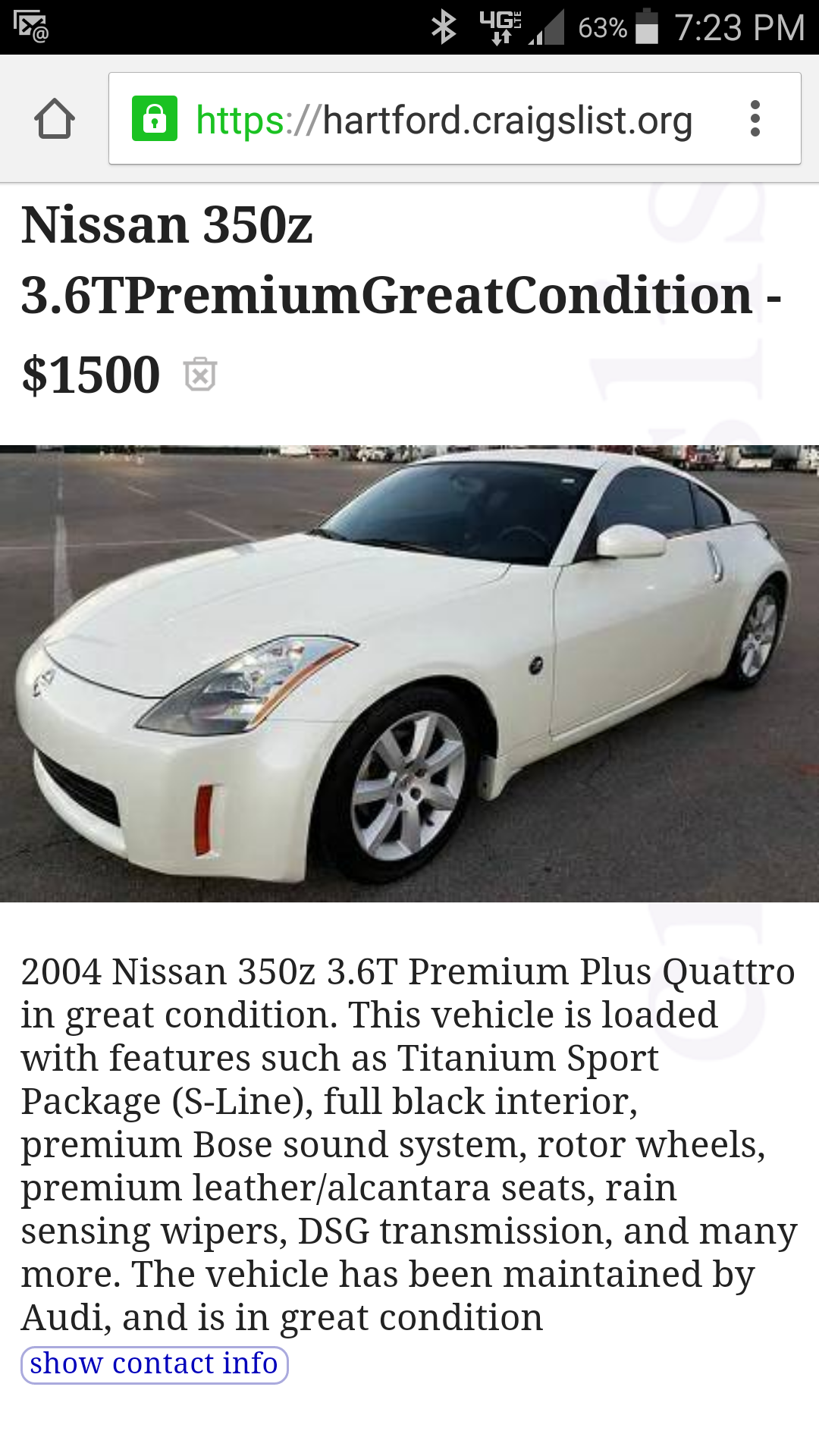 Can we have a Craigslist "Z Funnies" thread? - MY350Z.COM ...