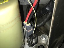 Power ground and trigger, the trigger wire is the wire closest to the corner of the pump, normally there are 2 additional wires for Volvo’s CAN bus but they are not needed for standalone oppression so they were removed and sealed.