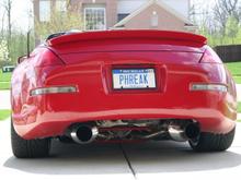Greddy exhaust, Shine auto Central 20 spoiler, stillen rear brace, 350EVO rear sway (painted red)