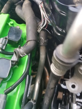 Driver side coil harness being figure out