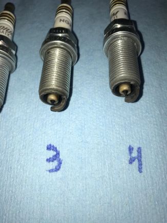 Plugs for cylinders 3&4