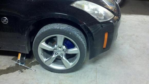 painted calipers blue