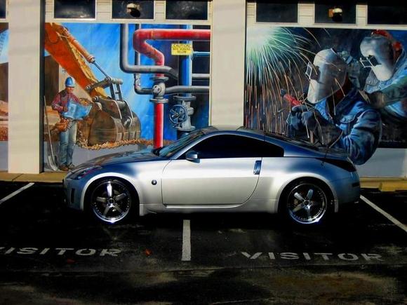 painted wall side
