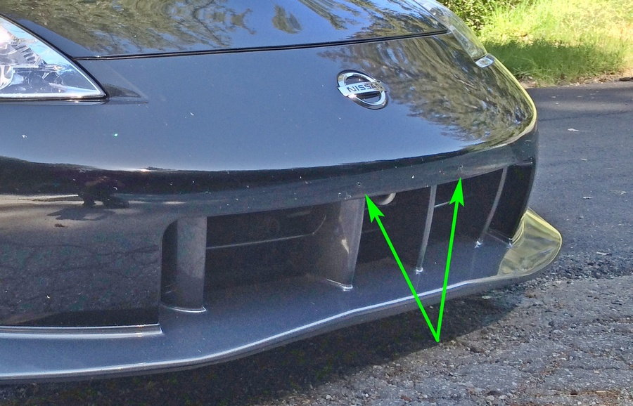 Front License Plate Mount on Nismo -  - Nissan 350Z and