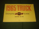 1965 Chevrolet Truck 10 20 30 Series Owner’s Guide