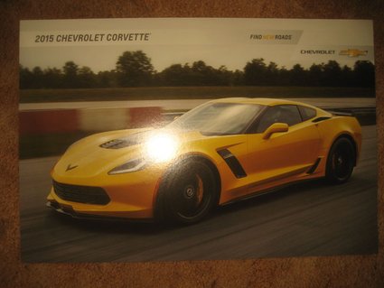 2015 Yellow Corvette Dealer Showroom Picture