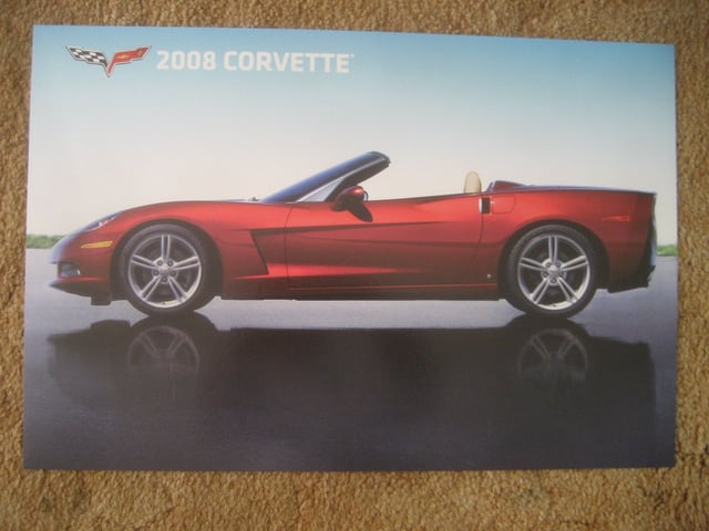 2008 Corvette Convertible Dealer Showroom Picture
