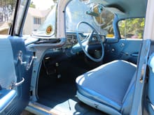 Original interior was protected by plastic seat covers.