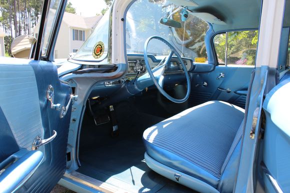Original interior was protected by plastic seat covers.