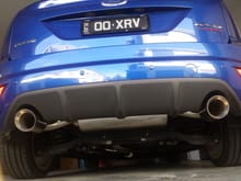 New Xforce cat back exhaust system fitted
