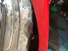 Stripped nearly 2 kilos of under seal from this one front wheel arch.