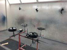 Found a picture of the drums getting painted, knew there’s always one of every little job