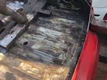 I have started to cut a recess in the old metal that was added in the 90’s as the supra diff hits the cross member with the cradle in there. The cross member no longer does anything but I will leave it for some strength.