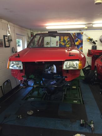 Not a lot left of the car now