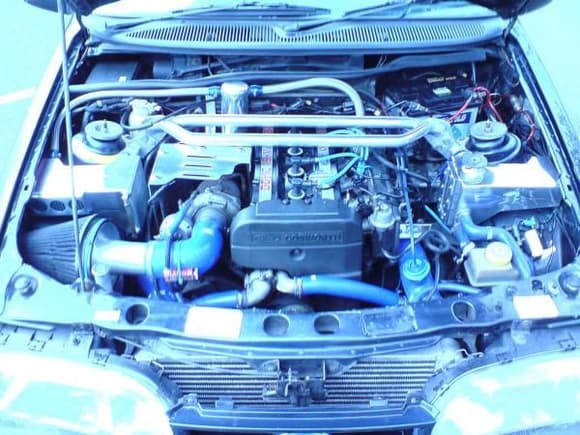 Stage 1 T34 Hybrid, Rs 500 Intercooler, Turbo Cooler, All Samco's, Lots Of Chrome K&amp;N, Mongoose Zorst, And Oil Breather Kit