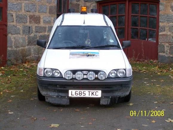 it's not much but it's my work van, would like to do more though !!