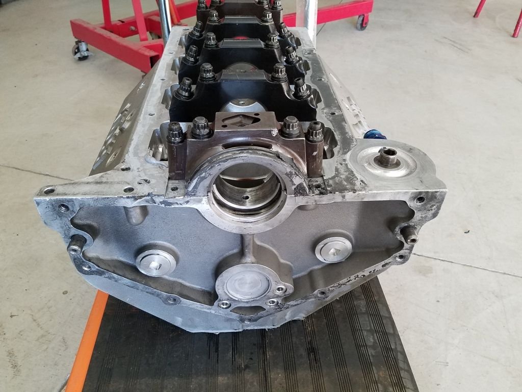 Brodix 5.0 bore space BBC block w/cam, rods, pistons for Sale in Almont