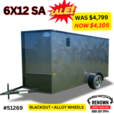 NEW 6 X 12 SA ENCLOSED CARGO TRAILER   for sale $3,905 