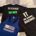 Racing themed shirts