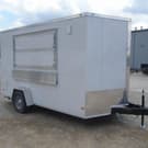 2022 Covered Wagon Trailers Gold Series 7x12 Vnose Vending /