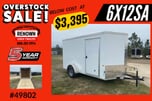 🤩 NEW White Enclosed Cargo Trailer  for sale $3,395 