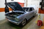 OVER THE TOP SILVER BLUE POLY 1964 LS EQUIPPED NOVA RESTOMOD  for sale $59,999 