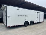 28' LOADED RACE TRAILER BATHROOM PACKAGE & ESCAPE DOOR!  for sale $29,999 