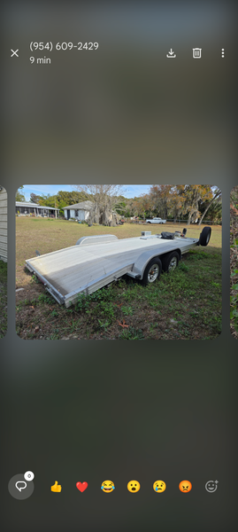 Car hauling aluminum trailer Nextrail made in Ocala Florida   for Sale $6,500 