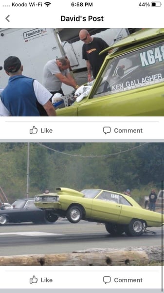 1969 dodge dart 8 second car