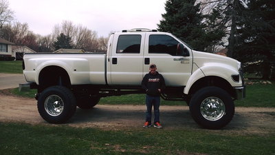 jacked up ford f650