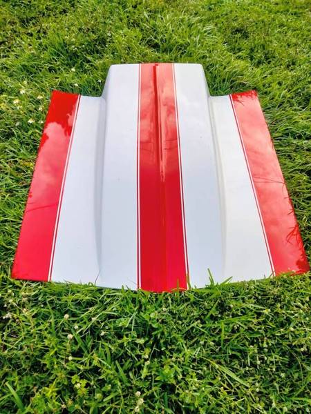 Harwood 6" pin on cowl hood, 67-69 Camaro.
