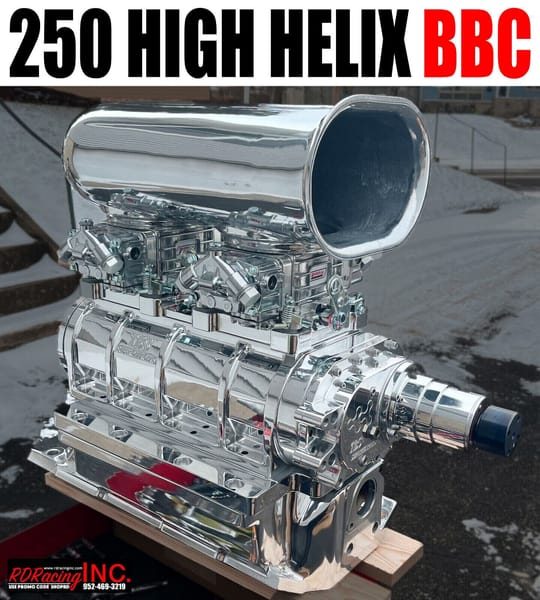 3321 HIGH HELIX BBC BLOWER SHOP SUPERCHARGER 250 8MM 2V COMB  for Sale $10,499 