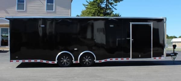 READY JUNE 28' 2022 Extreme Race Car Trailer w/Rear Wing 