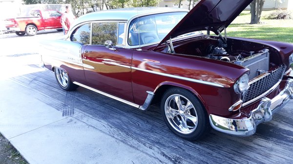 1955 chevy bel air hard top. Ls high end car