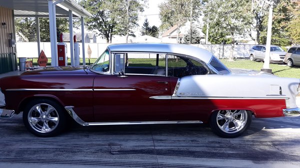 1955 chevy bel air hard top. Ls high end car
