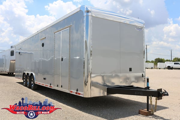 32' Silver Auto Master X-Height Race Trailer 