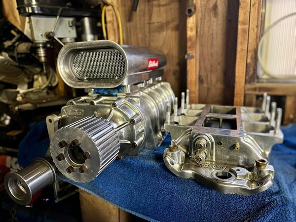 Weiand Polished 6-71 Blower Setup For SBC  for Sale $2,300 