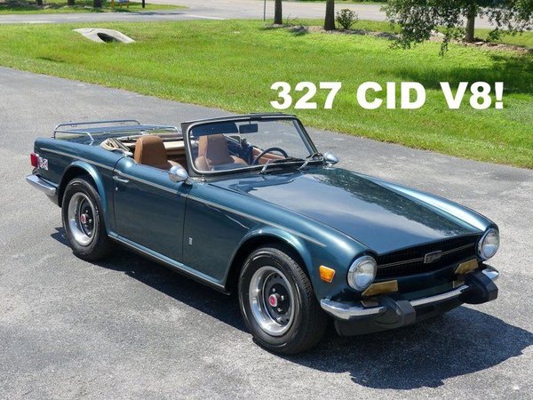 1973 Triumph TR6 327CID V8  for Sale $21,995 