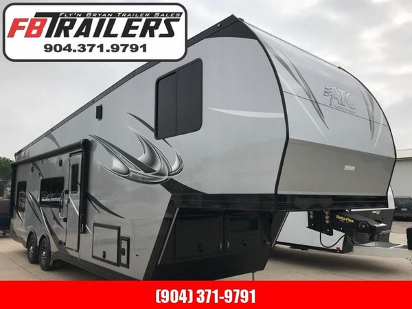 2020 36' 5TH WHEEL ATC ALL ALUMINUM TOY HAULER LOADED for Sale $113,999